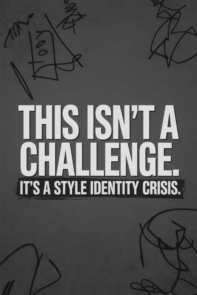 Sarcastic high-contrast poster with a snarky journaling quote.