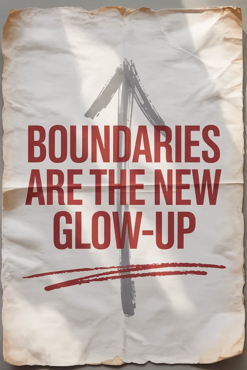 White grunge background with large red serif quote overlay