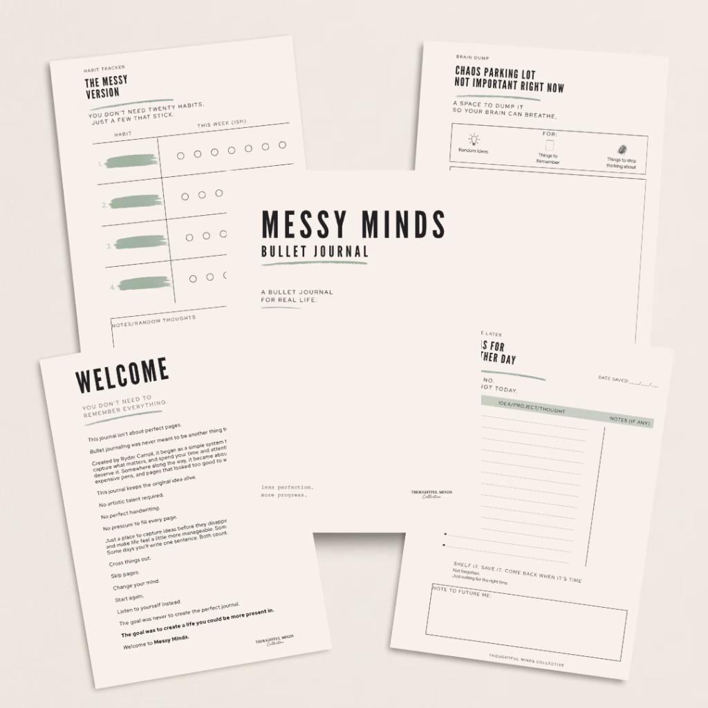 Messy Minds Journal Kit - Printable A4 + A5
