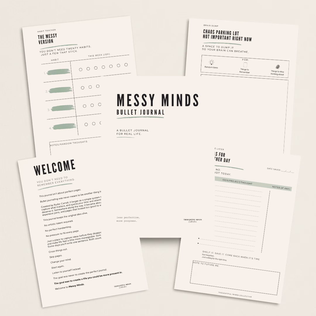 Messy Minds Journal Kit - Printable A4 + A5