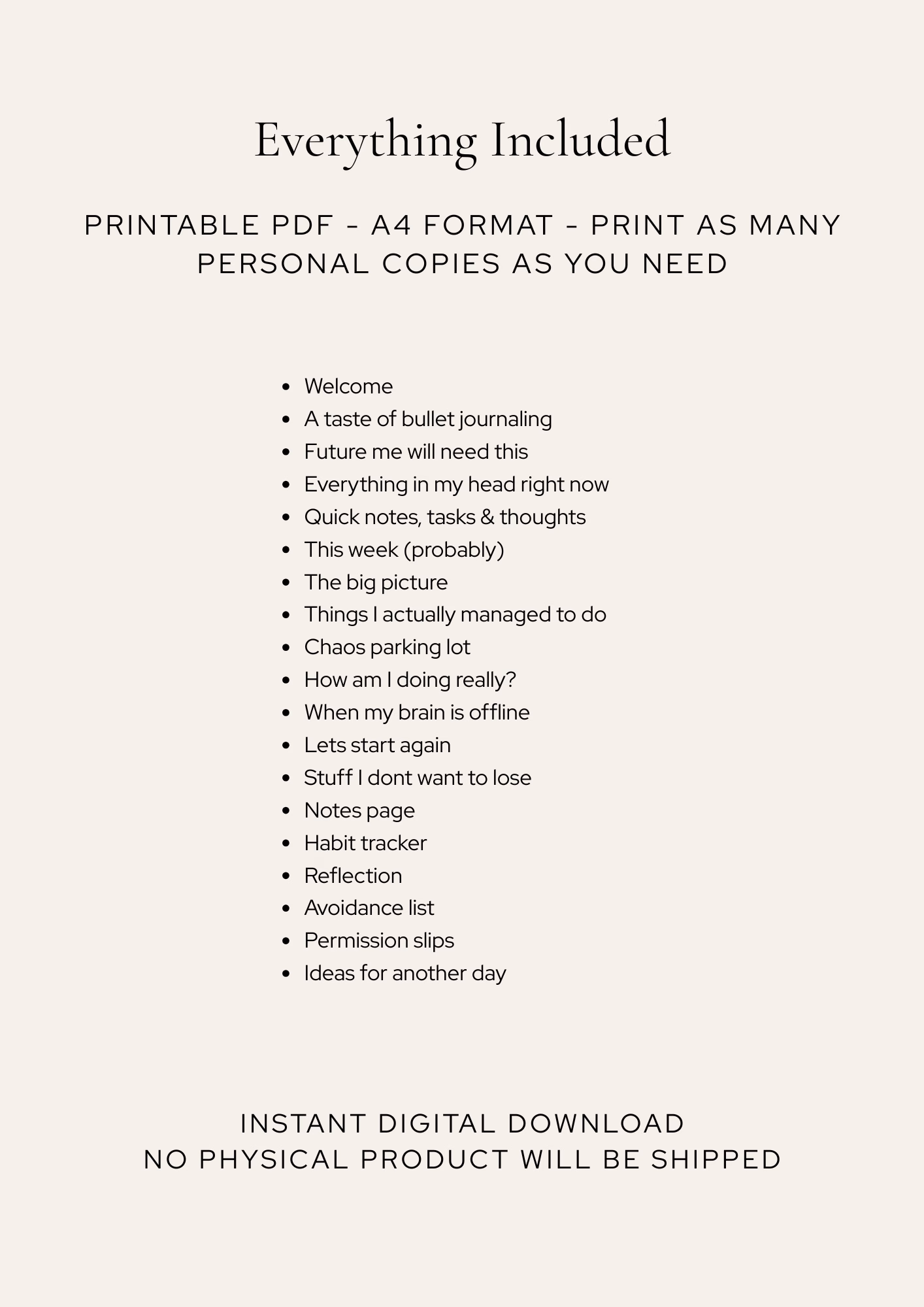 Messy Minds Journal Kit - Printable A4 + A5 - Image 2